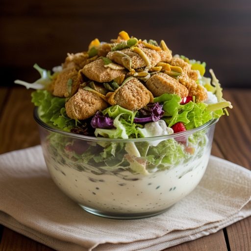 Fried Chicken Salad recipe image