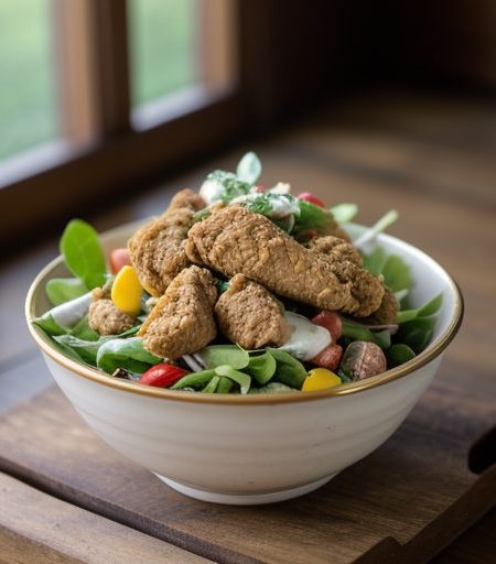 Fried Chicken Salad recipe image