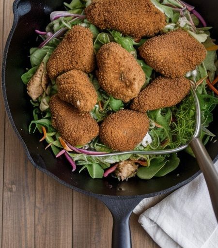 Fried Chicken Salad recipe image