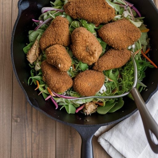 Fried Chicken Salad recipe image