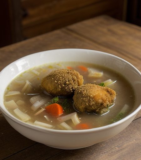 Fried Chicken Soup recipe image