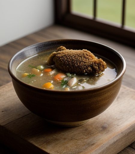 Fried Chicken Soup recipe image