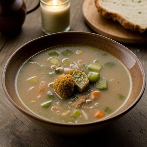 Fried Chicken Soup recipe image