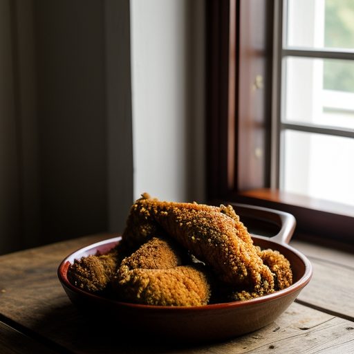Fried Chicken With Hot Cranberry Sauce recipe image