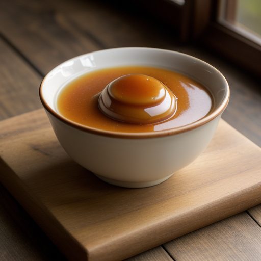 Fried Custard With Caramel Sauce recipe image