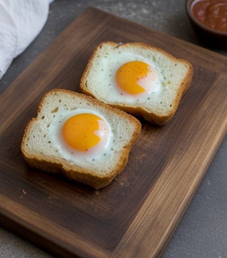 Fried Egg Bread recipe image