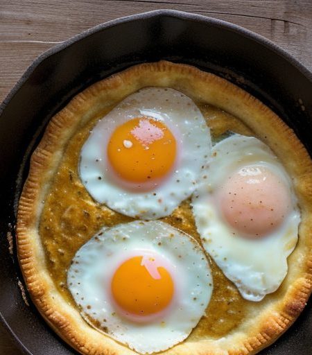 Fried Egg Pie recipe image