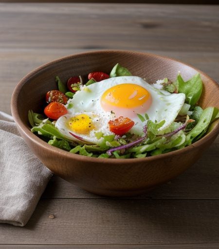 Fried Egg Salad recipe image