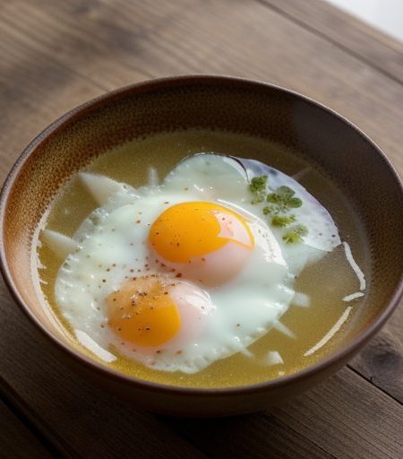 Fried Egg Soup recipe image