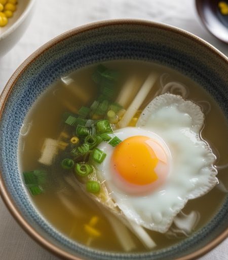 Fried Egg Soup recipe image