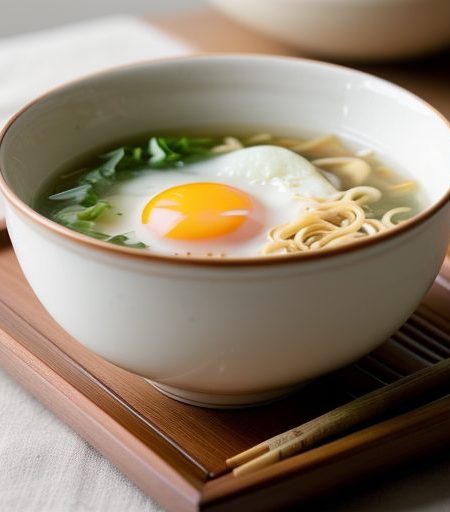 Fried Egg Soup recipe image
