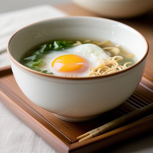 Fried Egg Soup recipe image