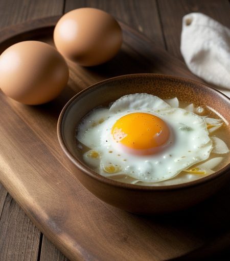 Fried Egg Soup recipe image