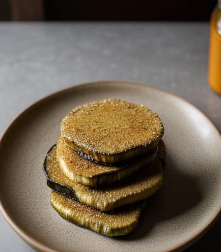 Fried Eggplant Slices recipe image