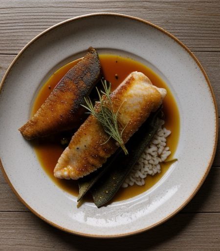Fried-Fish Fillets With Sherry Vinegar & Herbs recipe image