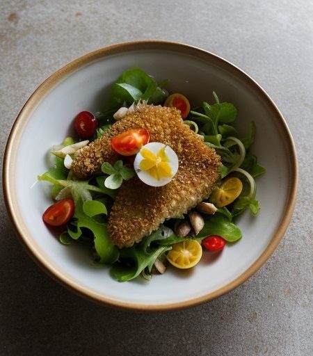 Fried Fish Salad recipe image