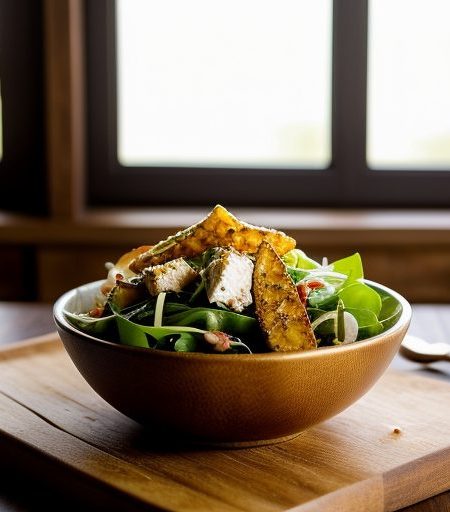 Fried Fish Salad recipe image