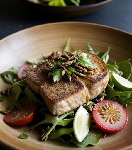 Fried Fish Salad recipe image