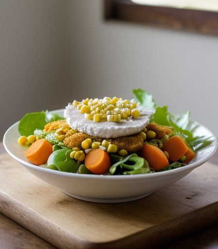 Fried Fish Salad recipe image