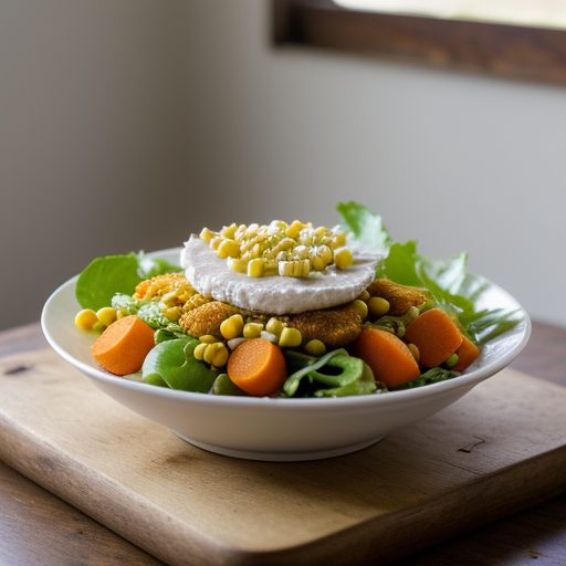 Fried Fish Salad recipe image