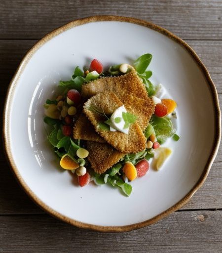 Fried Fish Salad recipe image