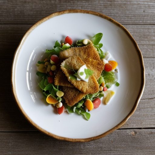Fried Fish Salad recipe image