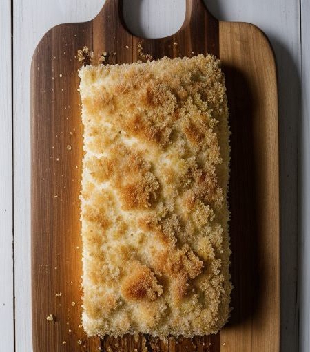 Fried Horseradish Breaded Fish With Mashed Po recipe image