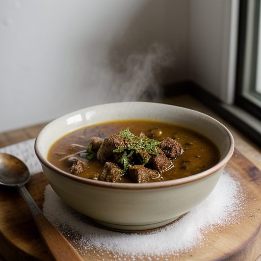 Fried Lamb Soup recipe image