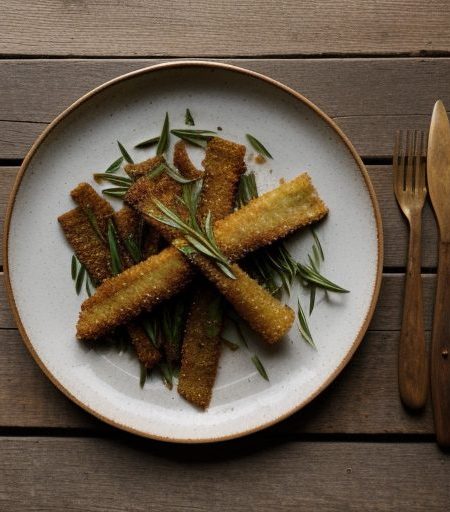Fried Leeks With Tarragon recipe image