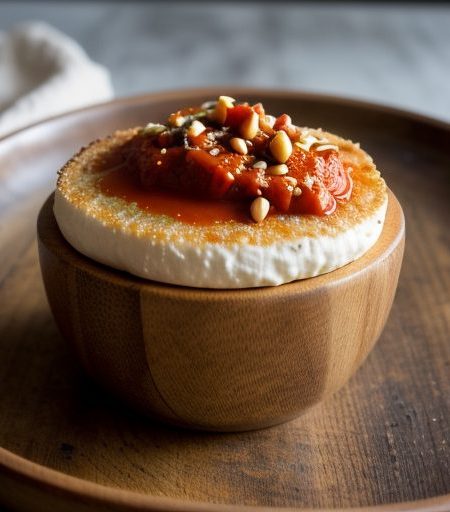 Fried Mozzarella With Roasted Red Pepper Sauce recipe image
