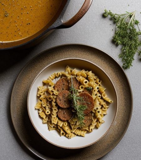 Fried Pasta Soup recipe image