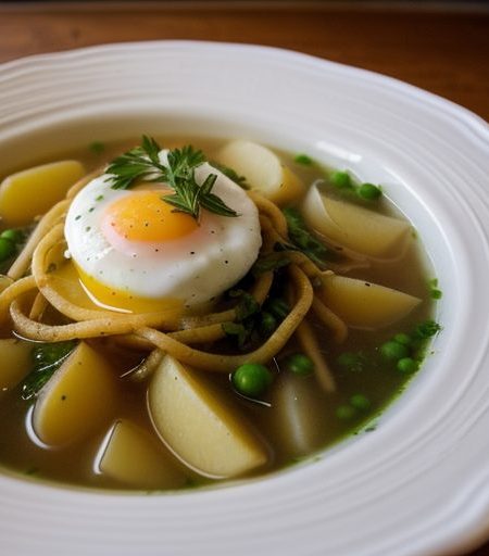 Fried Pasta Soup recipe image