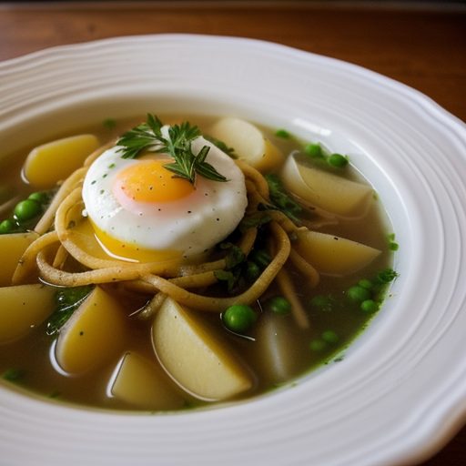 Fried Pasta Soup recipe image
