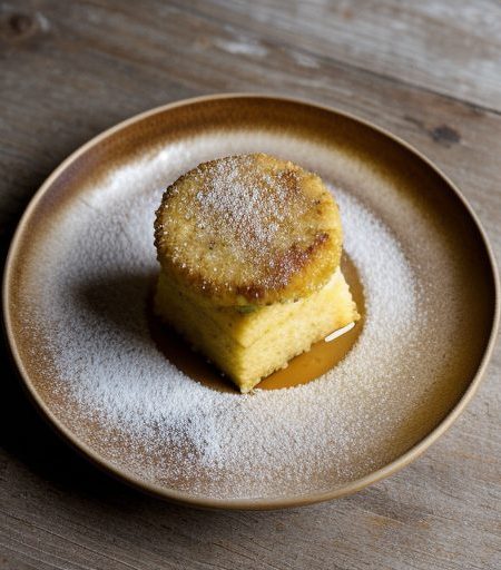 Fried Polenta Cake With Shrimp Etouffee recipe image