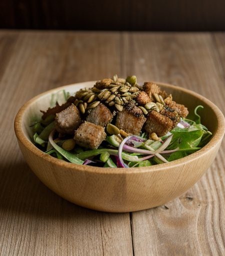 Fried Pork Salad recipe image