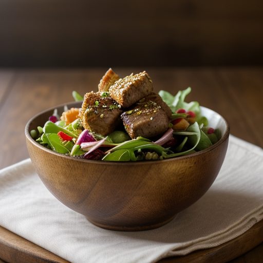 Fried Pork Salad recipe image
