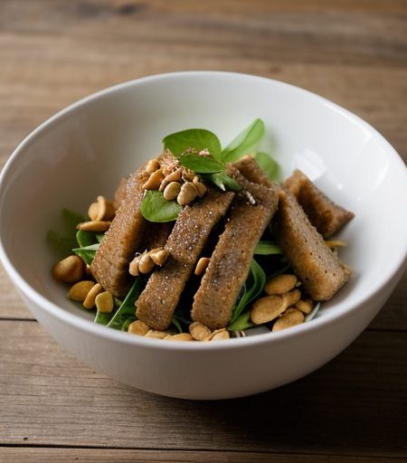 Fried Pork Salad recipe image