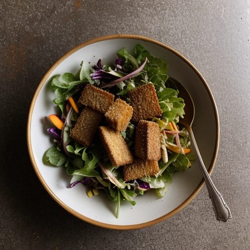 Fried Pork Salad recipe image