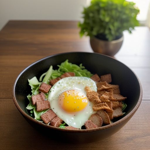 Fried Pork Salad recipe image
