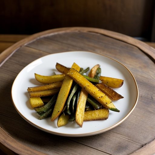Fried Potatoes With Poblano Pepper Strips recipe image