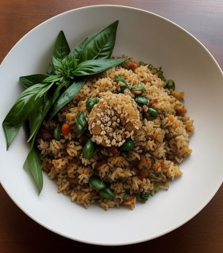 Fried Rice With Basil (Khao Pad Krapow recipe image