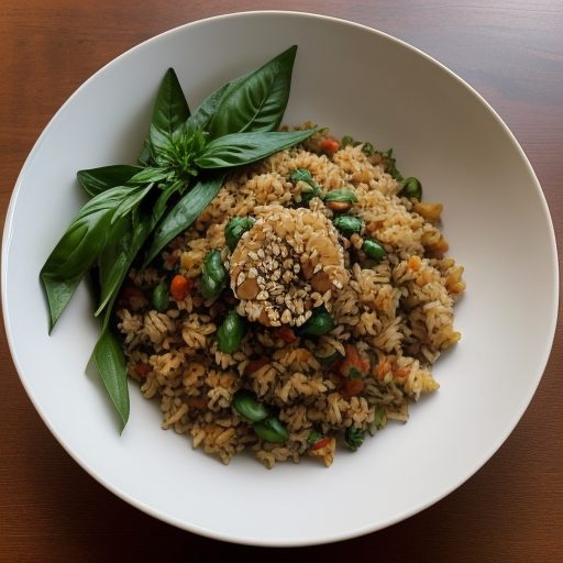 Fried Rice With Basil (Khao Pad Krapow recipe image