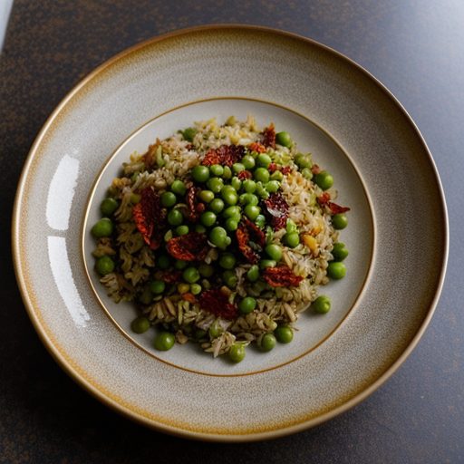 Fried Rice With Peas & Sun-Dried Tomatoes recipe image