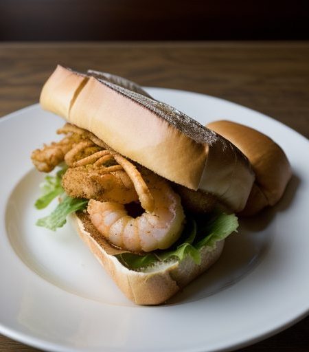 Fried Seafood Po Boy recipe image