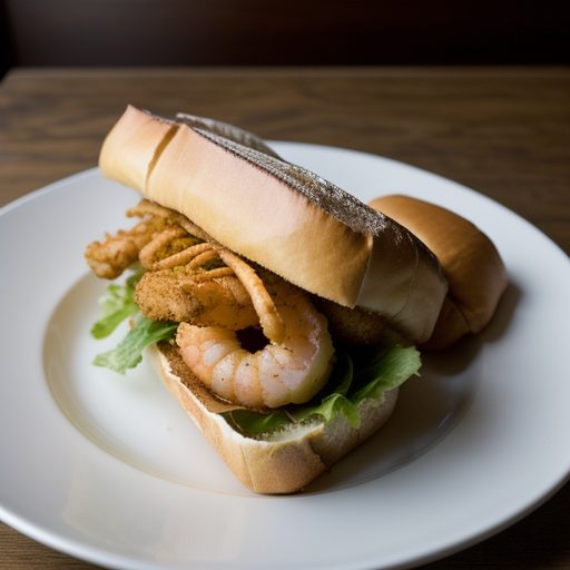Fried Seafood Po Boy recipe image