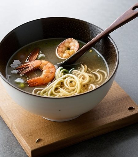 Fried Shrimp Soup recipe image