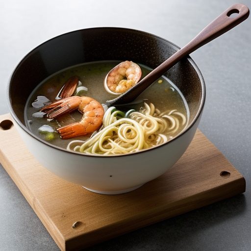 Fried Shrimp Soup recipe image