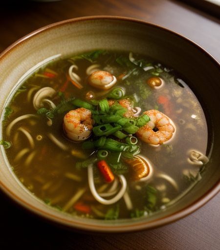 Fried Shrimp Soup recipe image