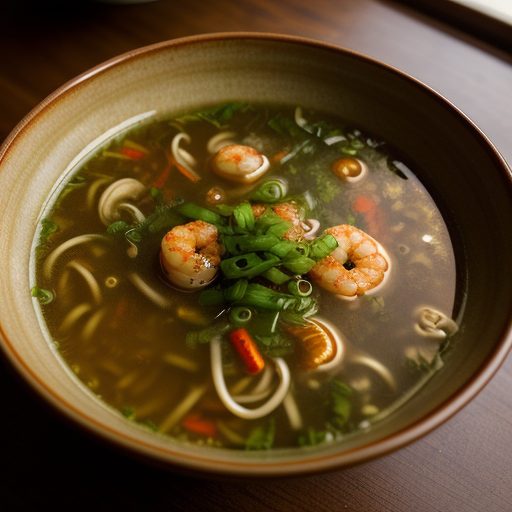 Fried Shrimp Soup recipe image