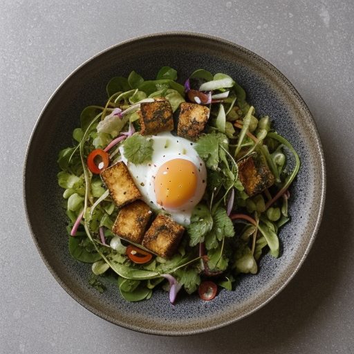 Fried Tofu Salad recipe image
